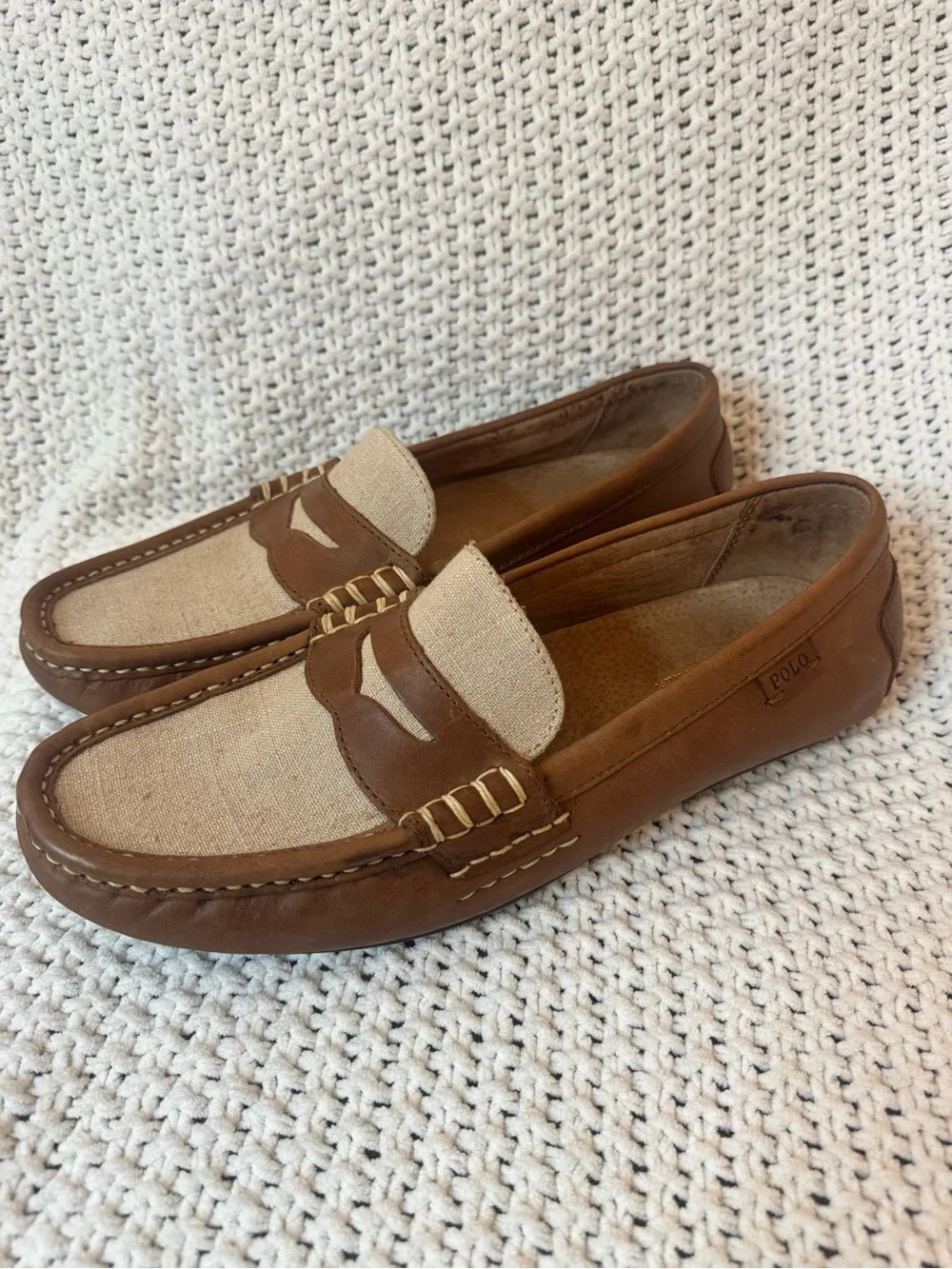 Polo Ralph Lauren Leather Driving Loafers Size 11.5D